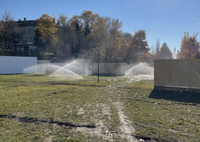 Pesterzsébeti Strandfürdő öntözőrendszere
